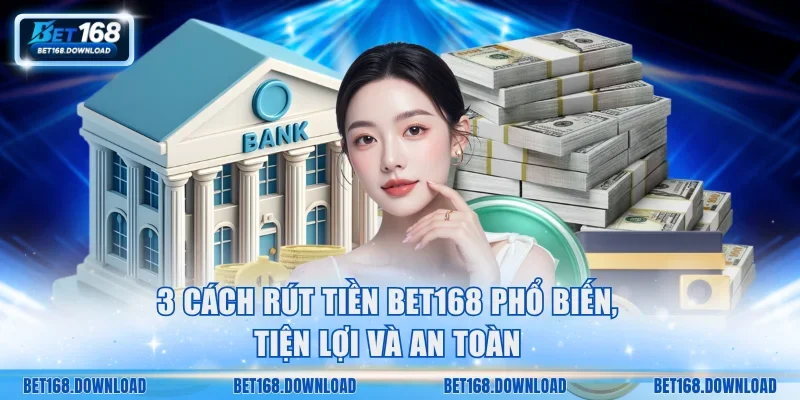 3 cách rút tiền Bet168 phổ biến, tiện lợi và an toàn