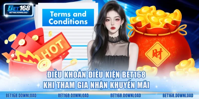Điều khoản điều kiện Bet168 khi tham gia nhận khuyến mãi